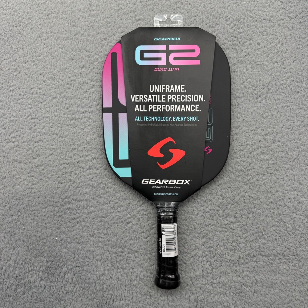NEW Gearbox 1PG021-1 G2 Quad 11mm Edgeless 8oz 4" Grip‎ USAPA Pickleball Paddle